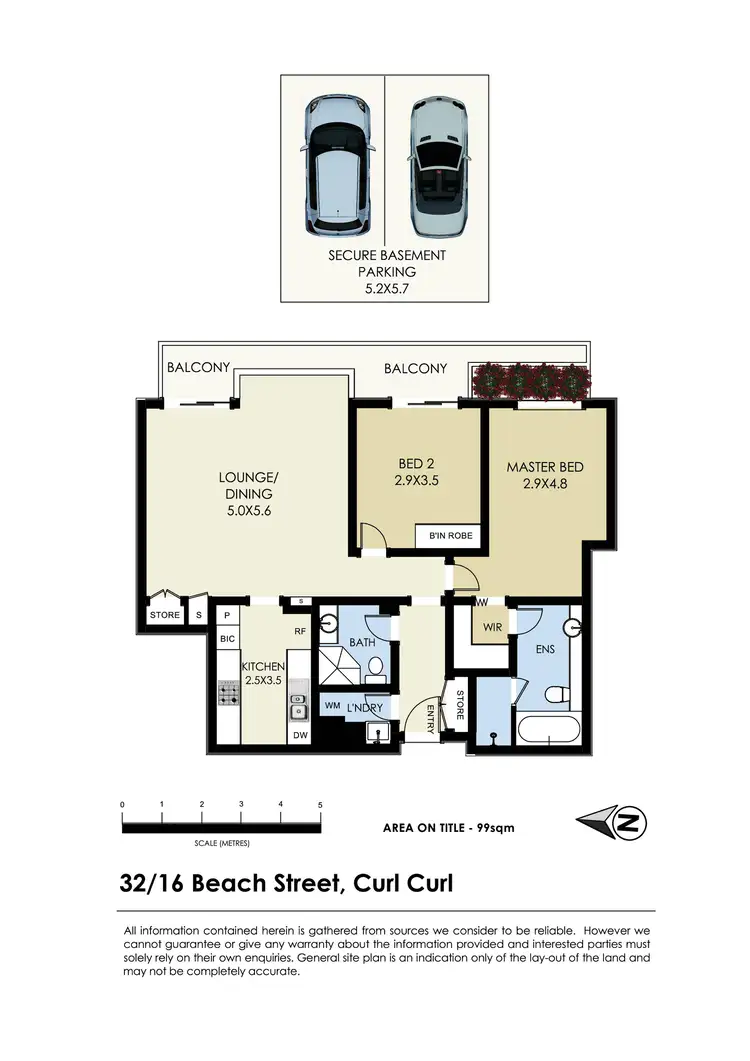 Floorplan of Homely apartment listing, 32/16-18 Beach Street, Curl Curl NSW 2096