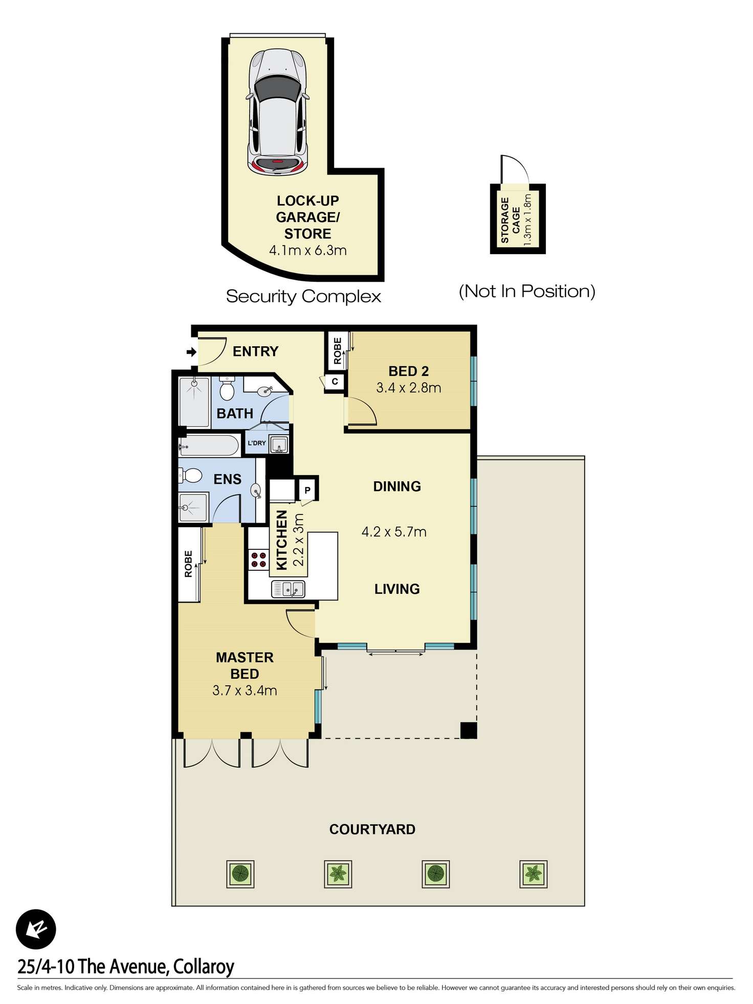 Floorplan of Homely apartment listing, 25/4-10 The Avenue, Collaroy NSW 2097