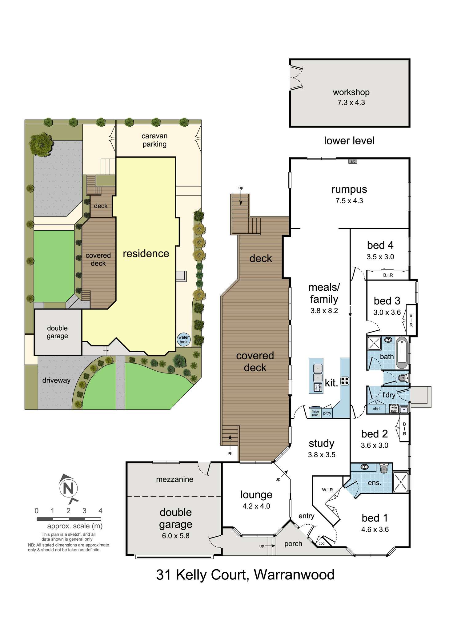 Floorplan of Homely house listing, 31 Kelly Court, Warranwood VIC 3134
