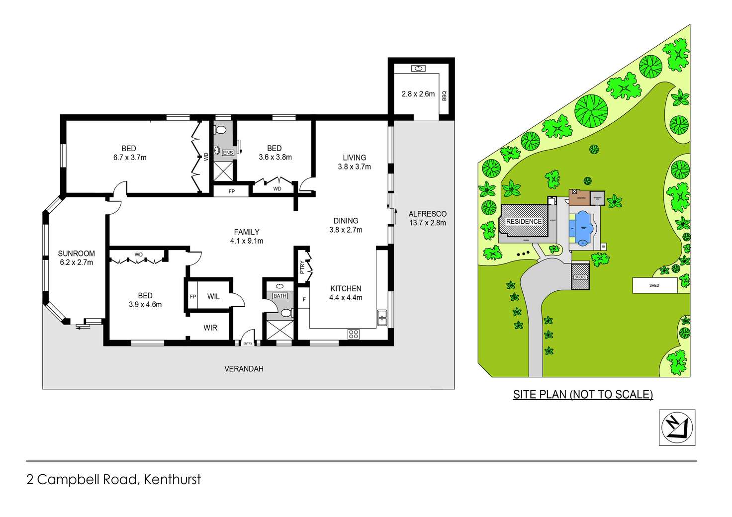 Floorplan of Homely house listing, 2 Campbell Road, Kenthurst NSW 2156