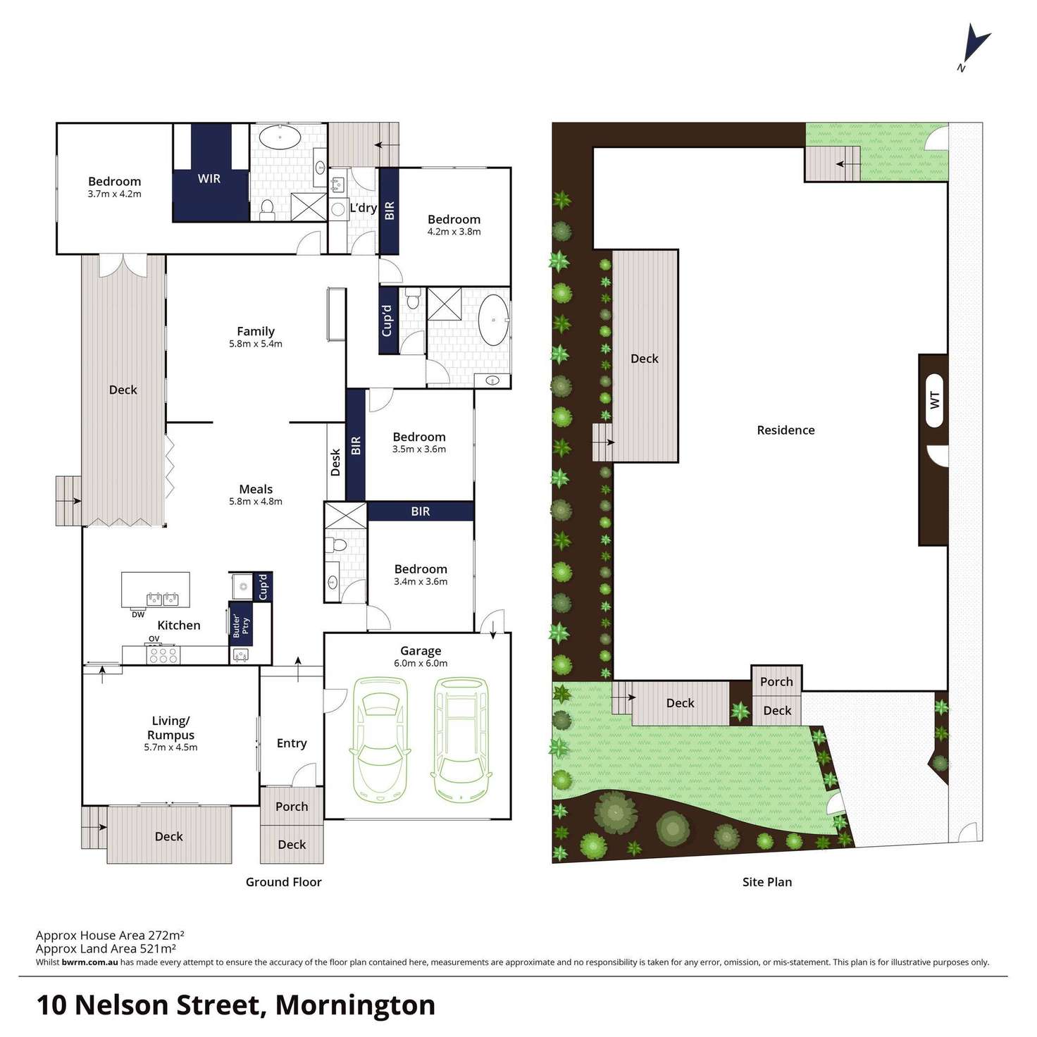 Floorplan of Homely house listing, 10 Nelson Street, Mornington VIC 3931