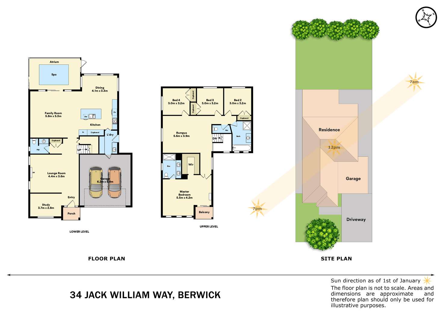 Floorplan of Homely house listing, 34 Jack William Way, Berwick VIC 3806