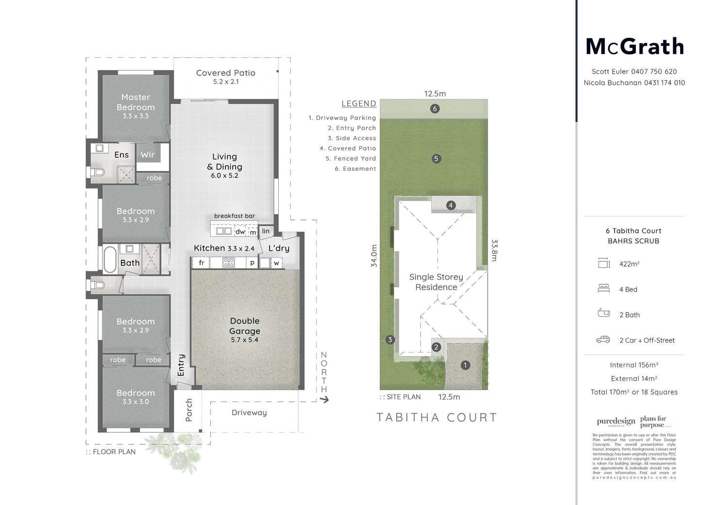 Floorplan of Homely house listing, 6 Tabitha Court, Bahrs Scrub QLD 4207