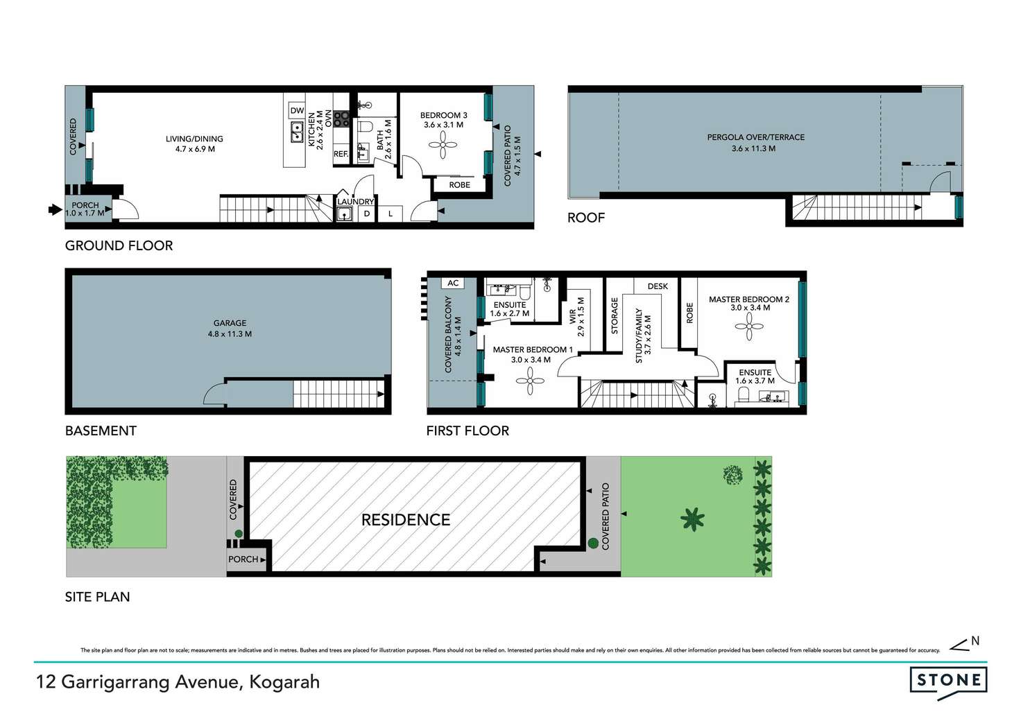 Floorplan of Homely townhouse listing, 12 Garrigarrang Avenue, Kogarah NSW 2217