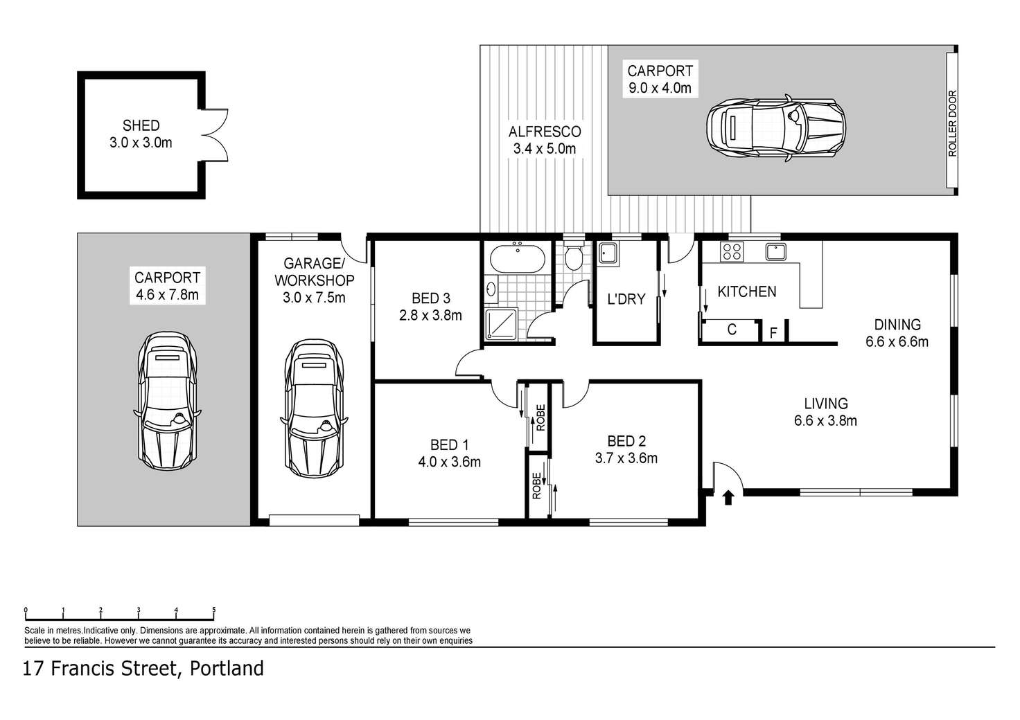 Floorplan of Homely house listing, 17 Francis Street, Portland VIC 3305