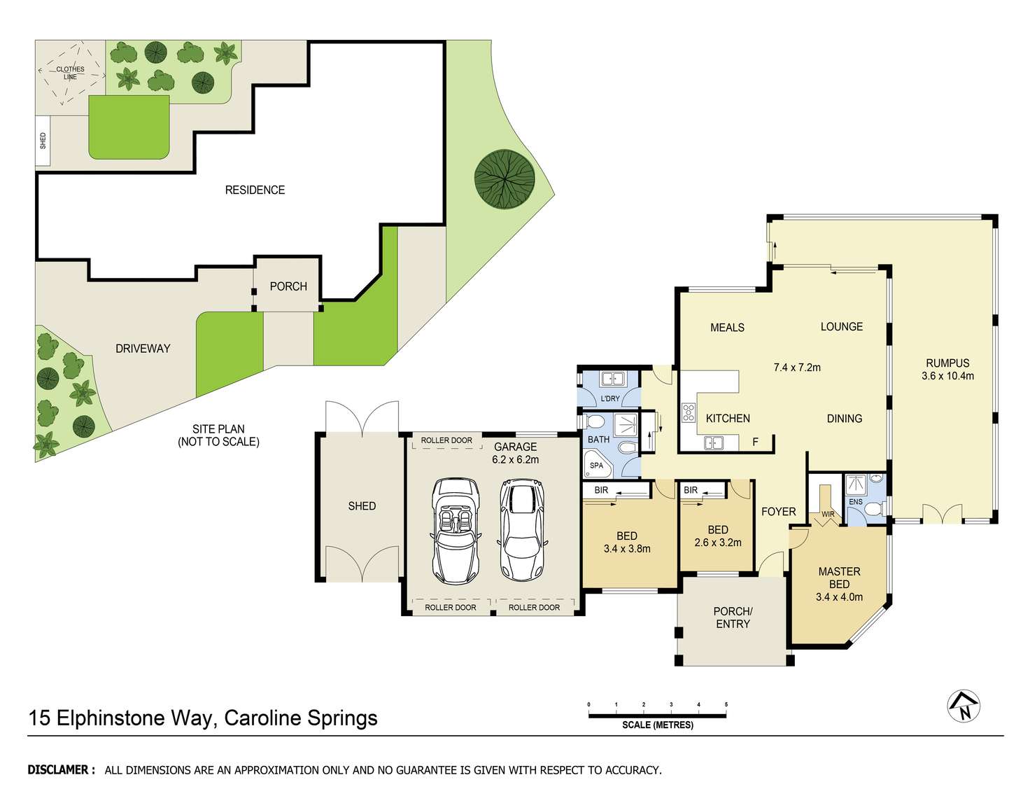 Floorplan of Homely house listing, 15 Elphinstone Way, Caroline Springs VIC 3023