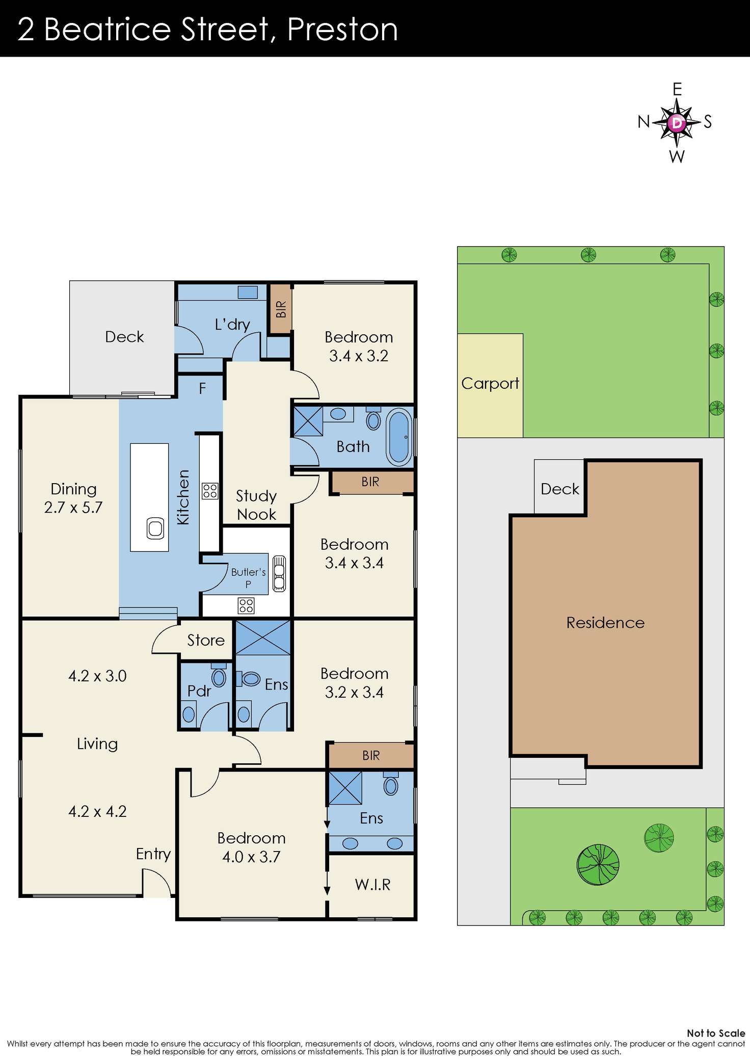 Floorplan of Homely house listing, 2 Beatrice Street, Preston VIC 3072