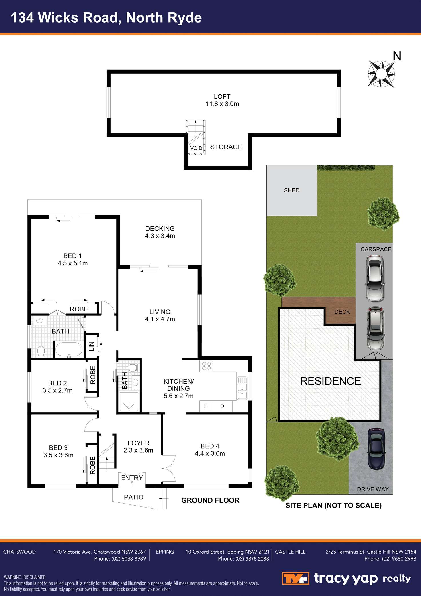 Floorplan of Homely house listing, 134 Wicks Road, North Ryde NSW 2113