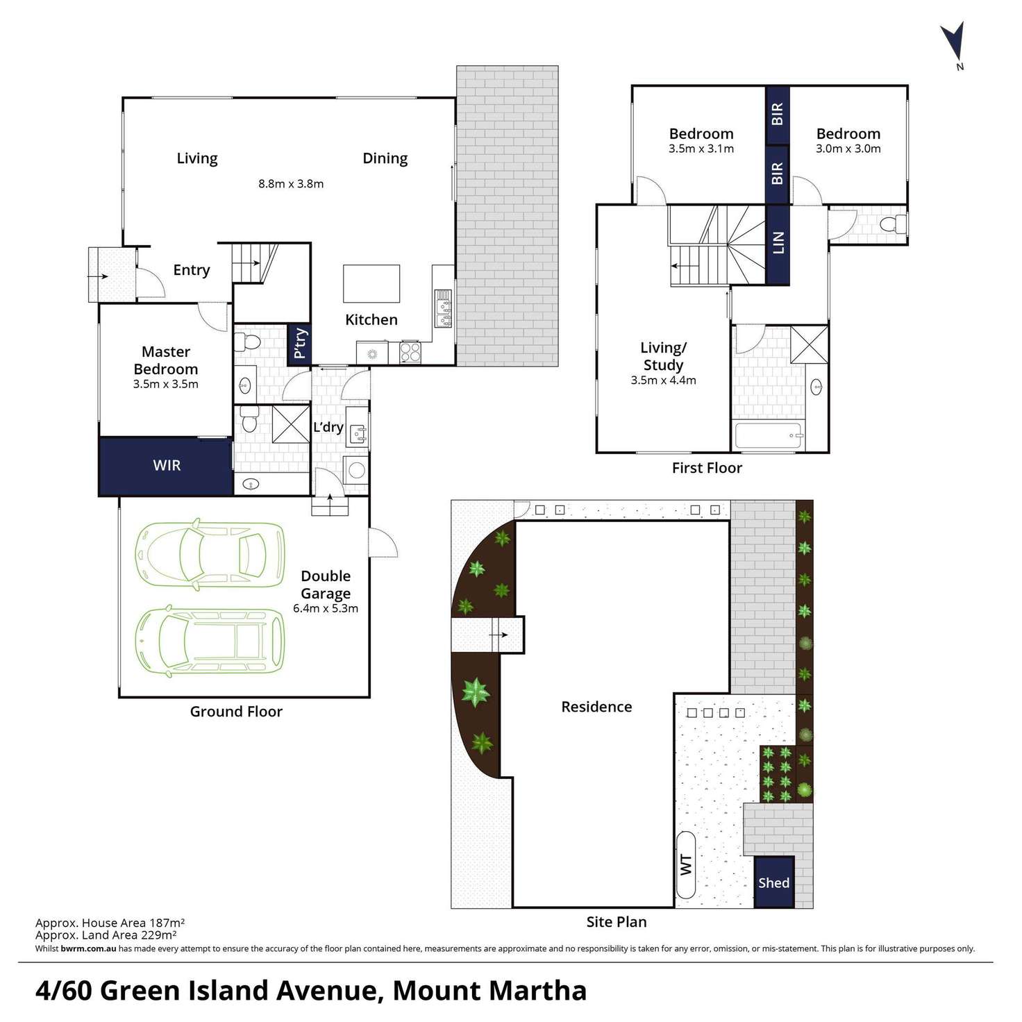 Floorplan of Homely unit listing, 4/60 Green Island Avenue, Mount Martha VIC 3934