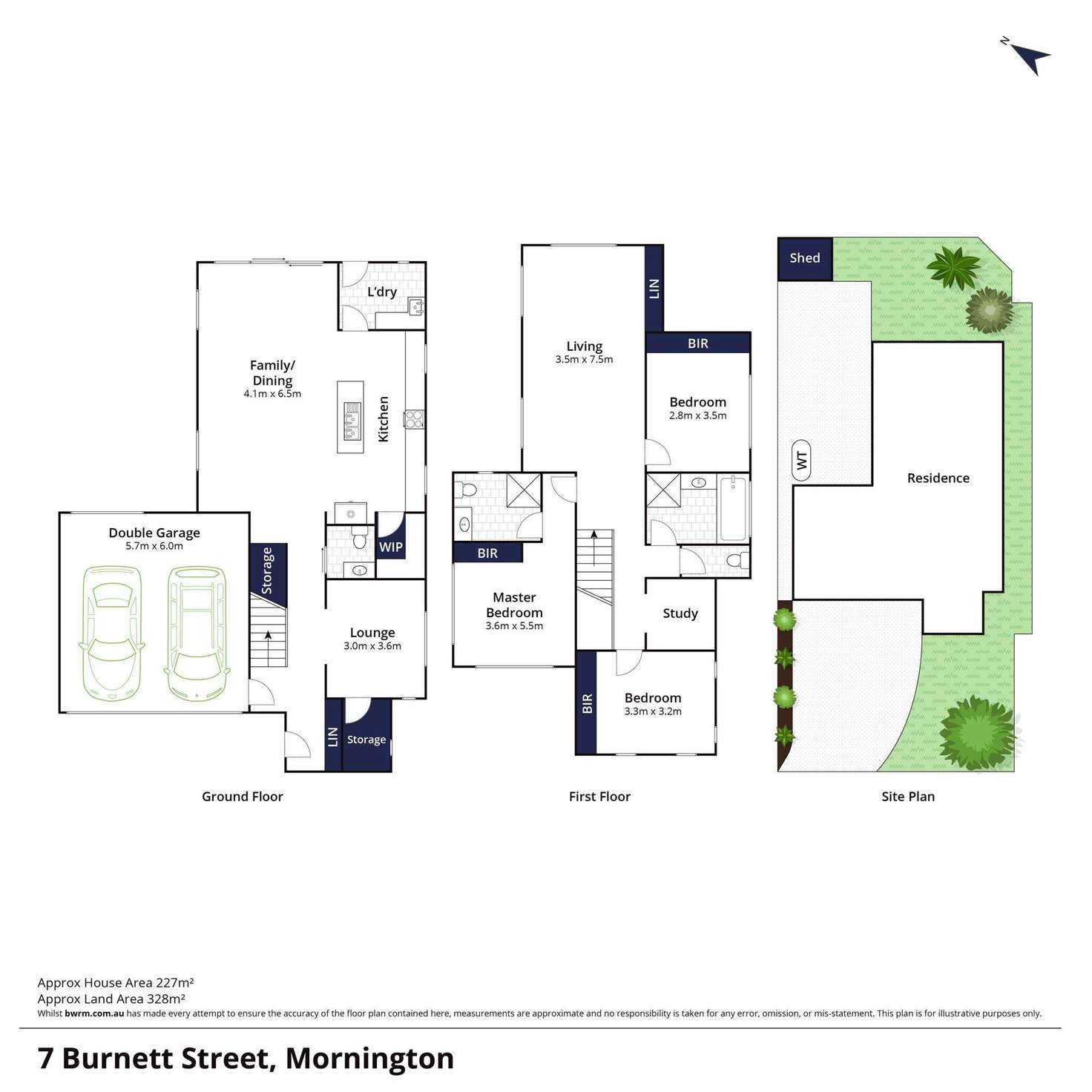Floorplan of Homely house listing, 7 Burnett Street, Mornington VIC 3931