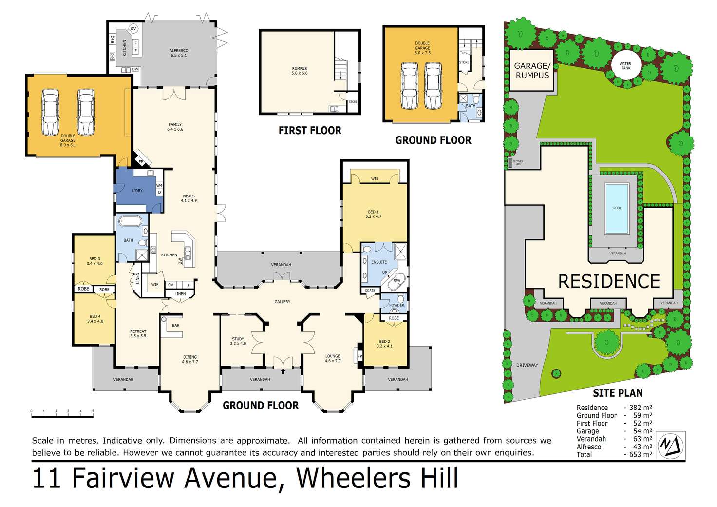 Floorplan of Homely house listing, 11 Fairview Avenue, Wheelers Hill VIC 3150