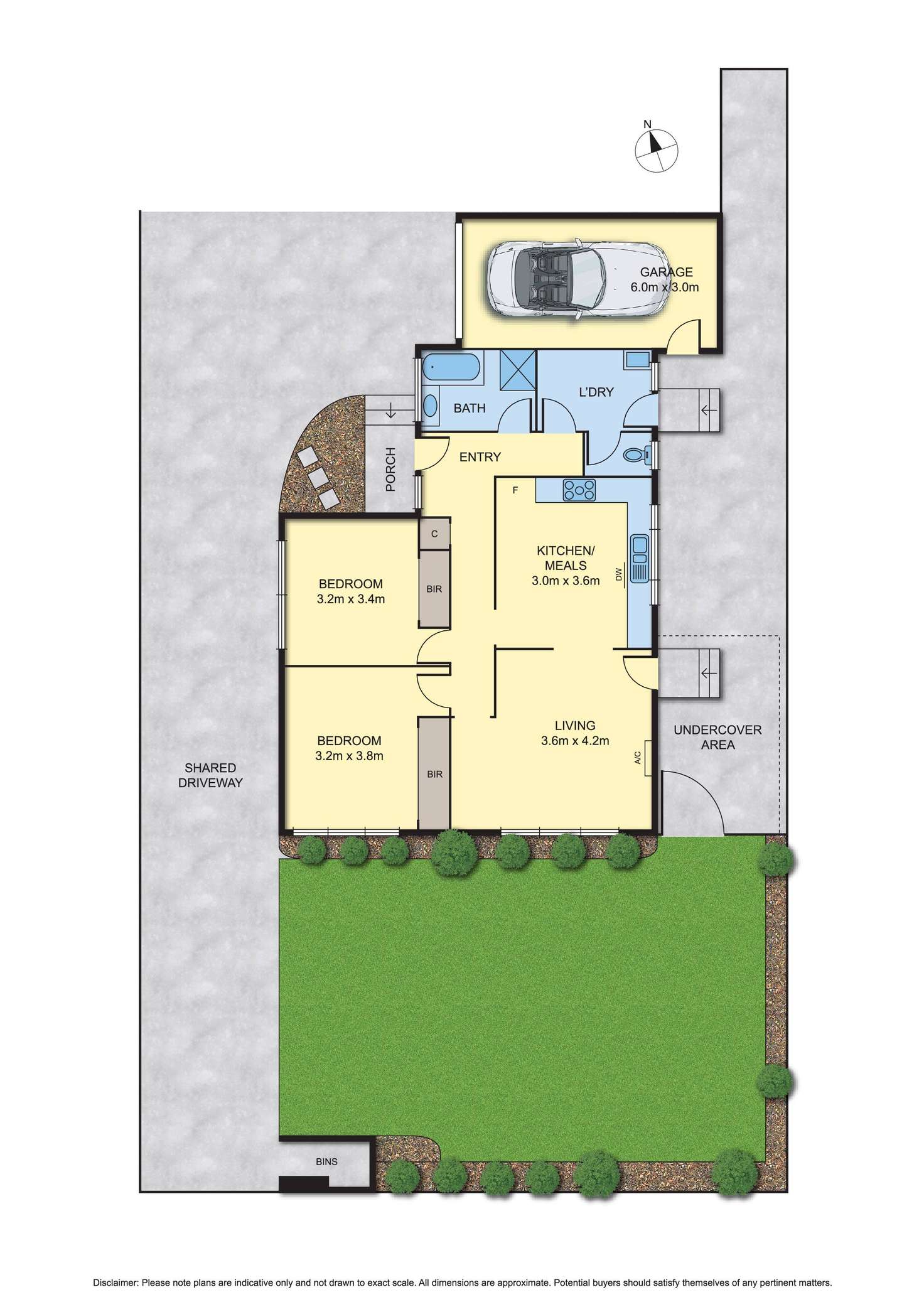 Floorplan of Homely unit listing, 1/24 Henty Street, Reservoir VIC 3073