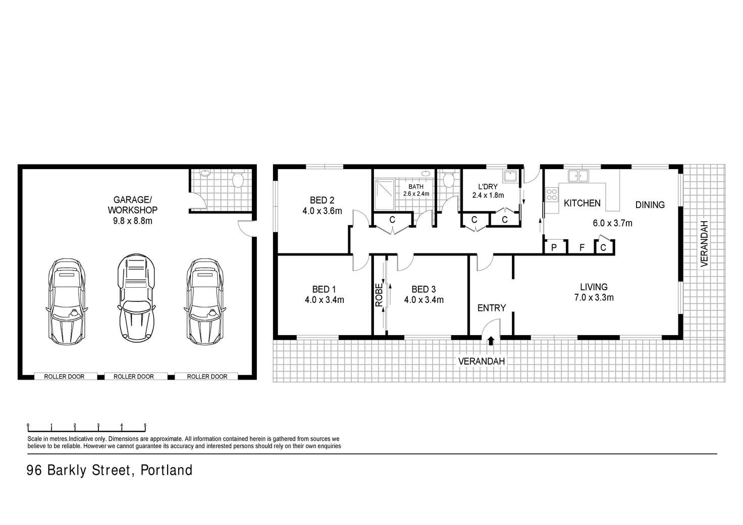 Floorplan of Homely house listing, 96 Barkly Street, Portland VIC 3305