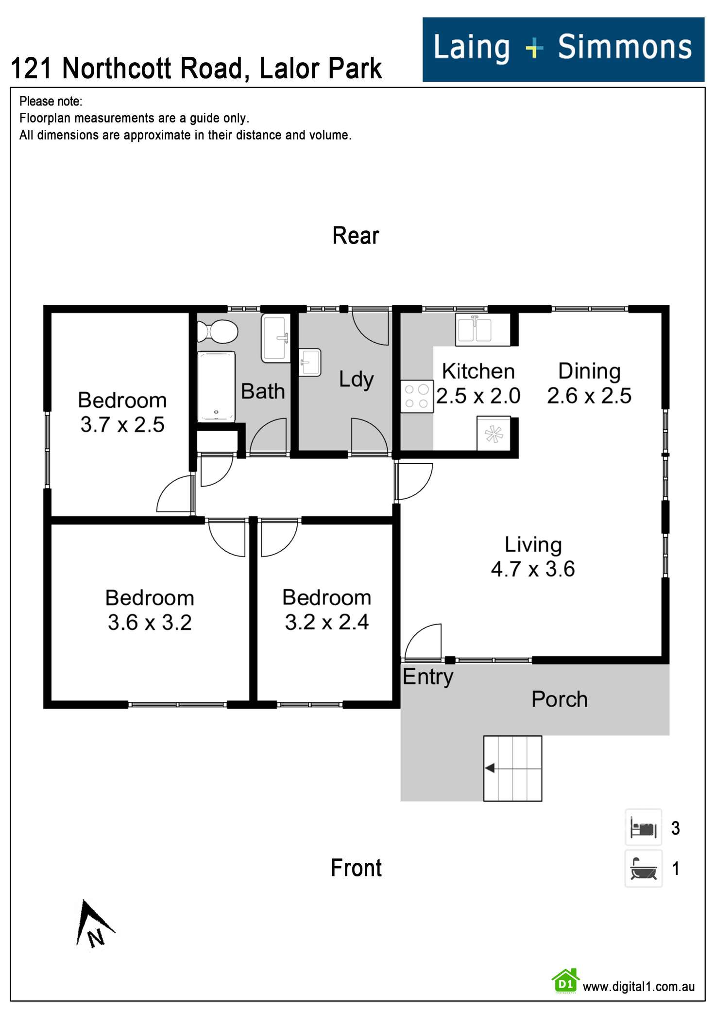 Floorplan of Homely house listing, 121 Northcott Road, Lalor Park NSW 2147