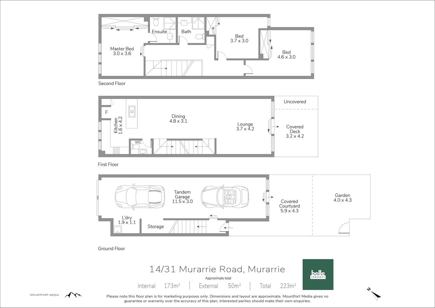 Floorplan of Homely townhouse listing, 14/31 Murarrie Road, Murarrie QLD 4172