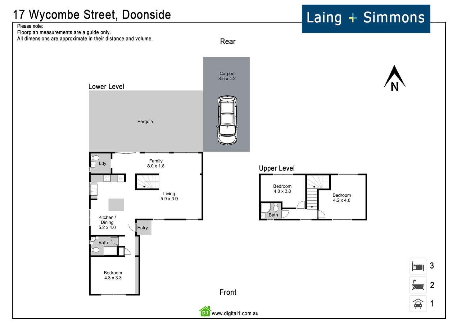 Floorplan of Homely house listing, 17 Wycombe Street, Doonside NSW 2767