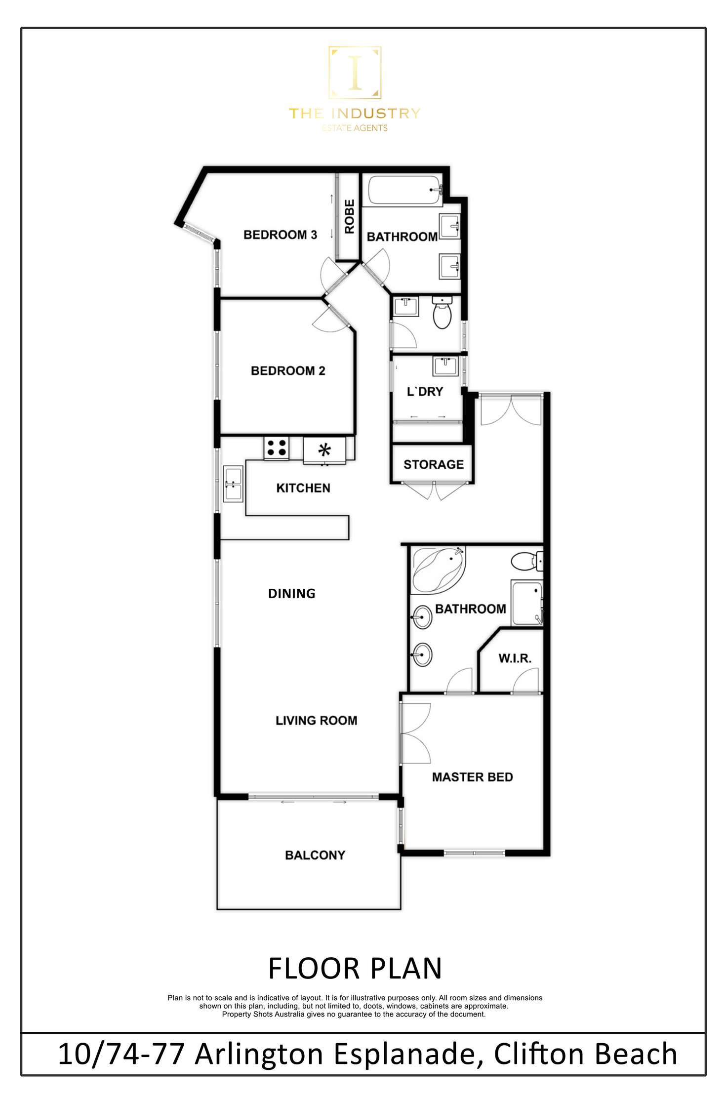 Floorplan of Homely unit listing, 10/77 Arlington Esplanade, Clifton Beach QLD 4879