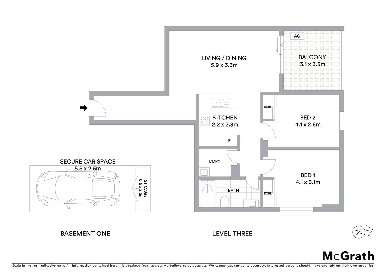 Floorplan of Homely unit listing, 24/6-8 George Street, Warwick Farm NSW 2170