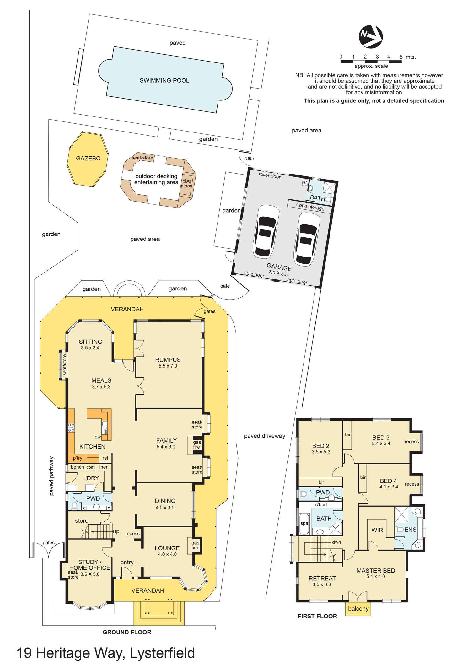 Floorplan of Homely house listing, 19 Heritage Way, Lysterfield VIC 3156