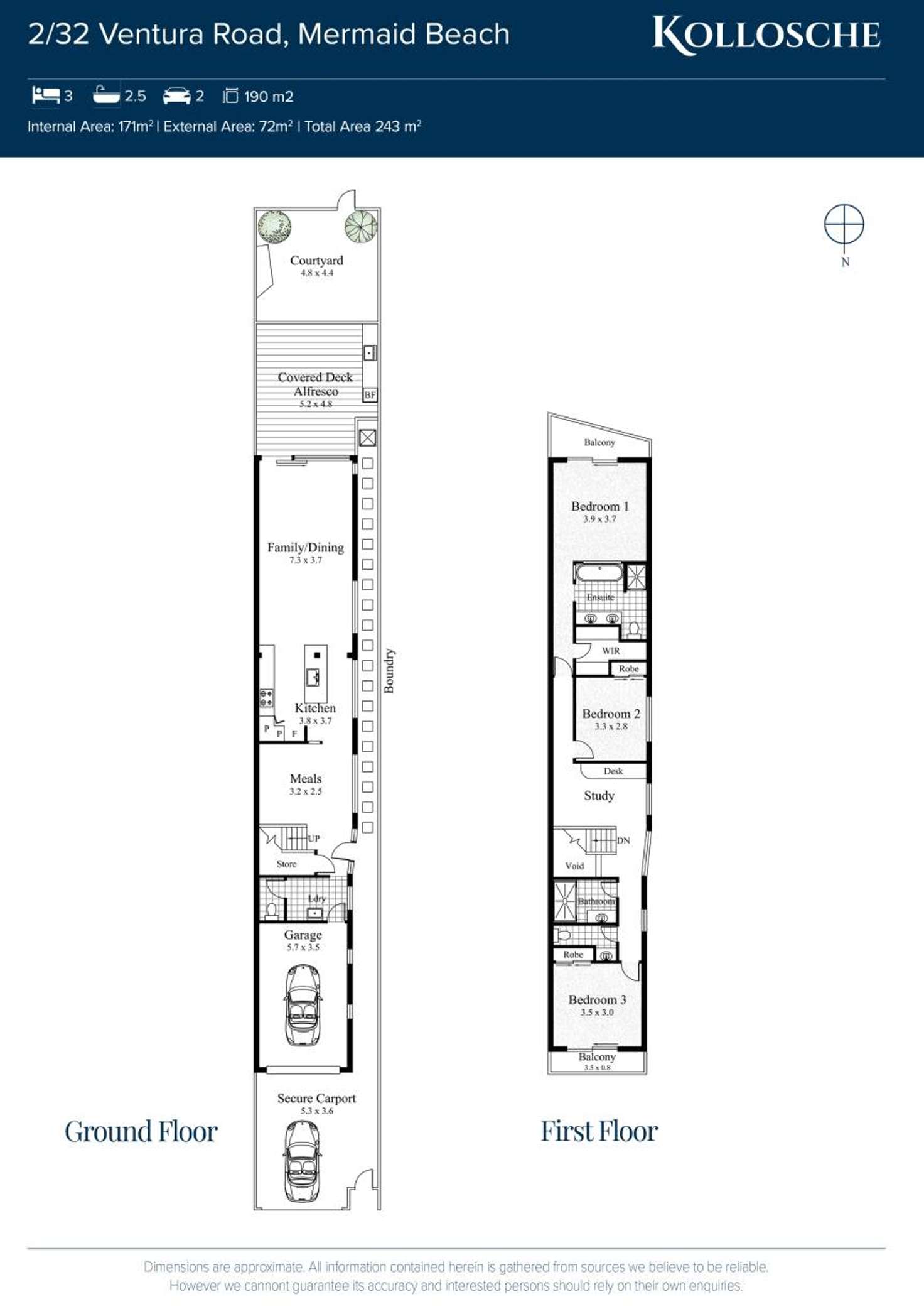 Floorplan of Homely house listing, 2/32 Ventura Road, Mermaid Beach QLD 4218