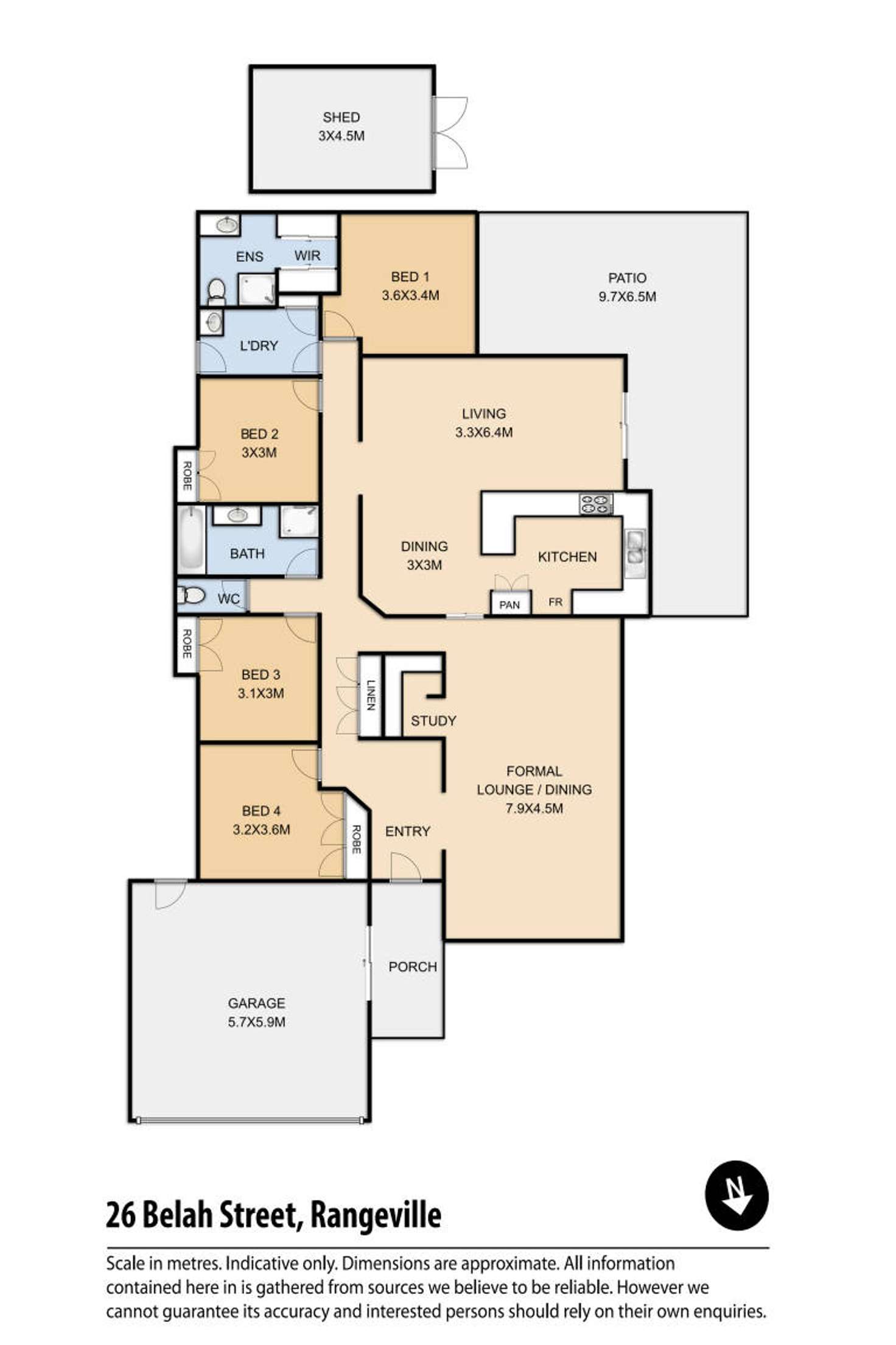 Floorplan of Homely house listing, 26 Belah Street, Rangeville QLD 4350