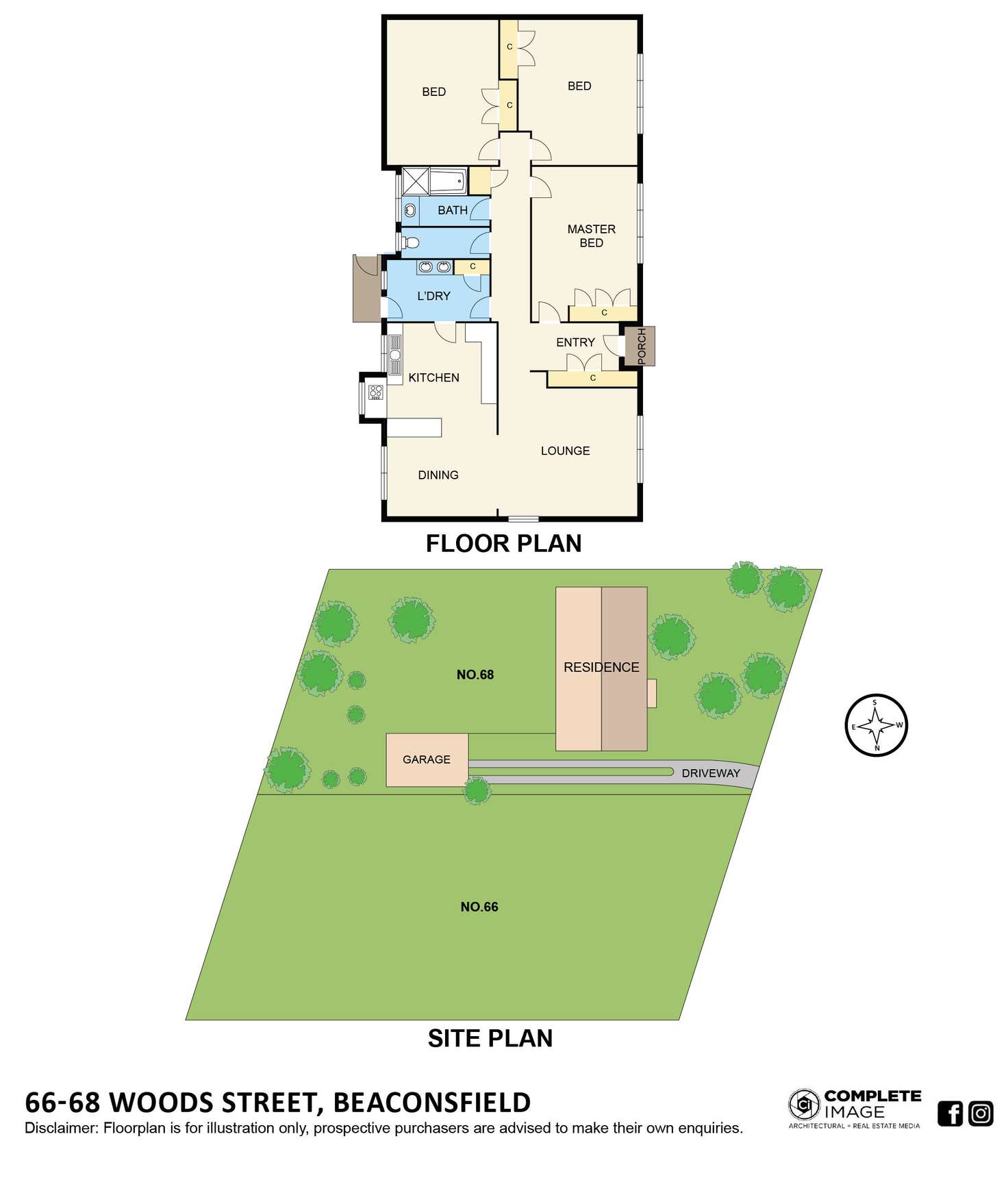Floorplan of Homely house listing, 66-68 Woods Street, Beaconsfield VIC 3807