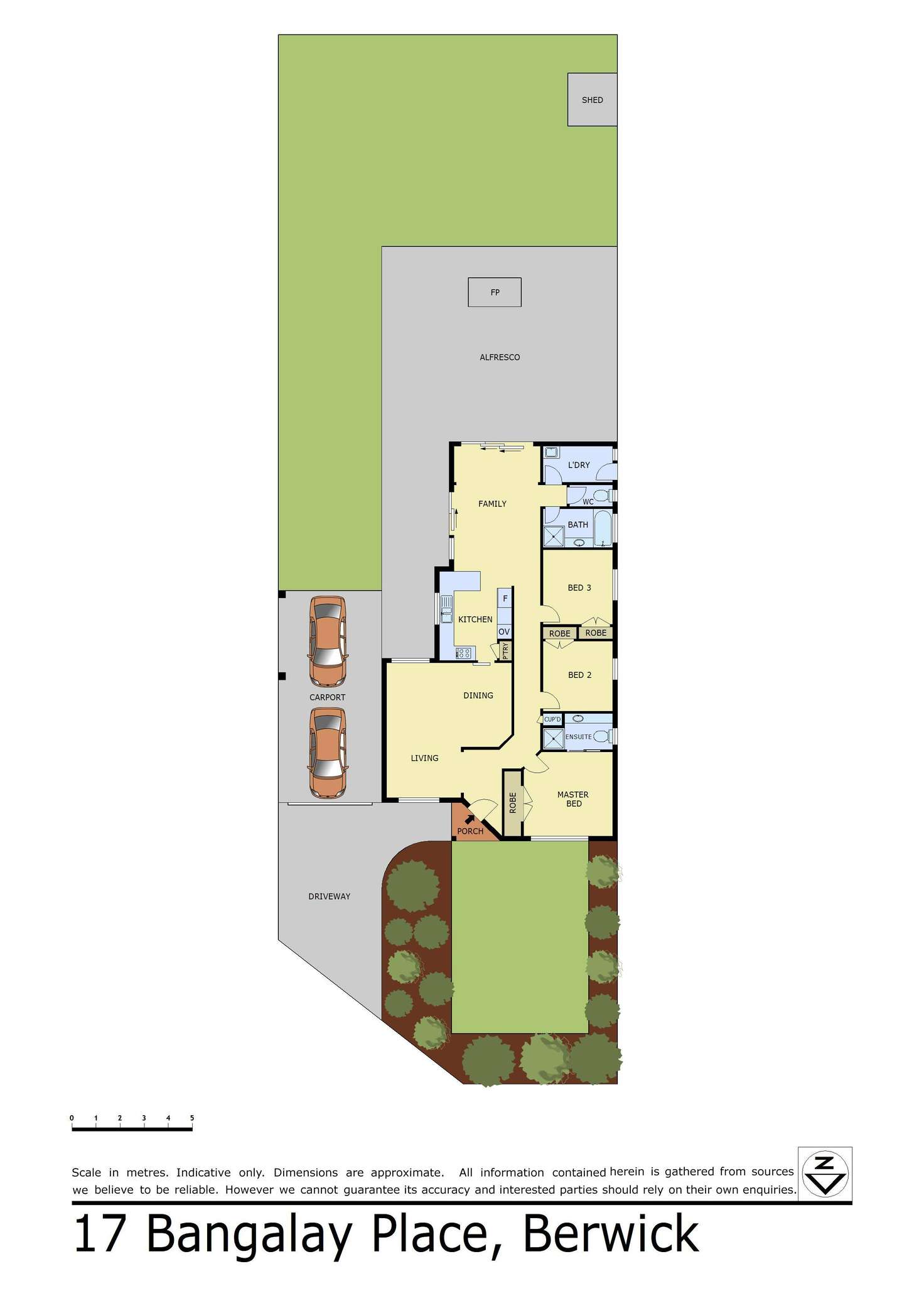 Floorplan of Homely house listing, 17 Bangalay Place, Berwick VIC 3806
