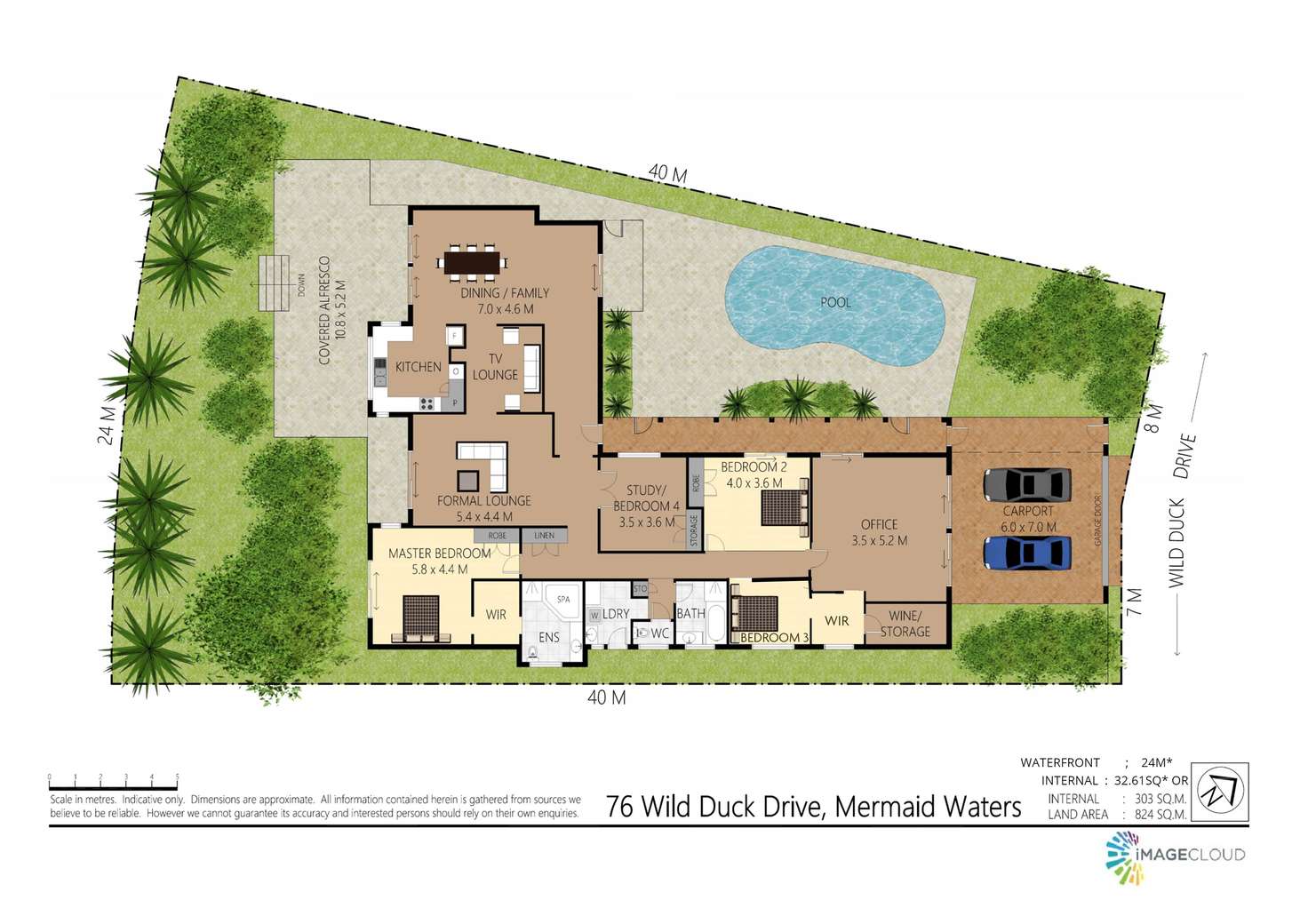 Floorplan of Homely house listing, 76 Wild Duck Drive, Mermaid Waters QLD 4218