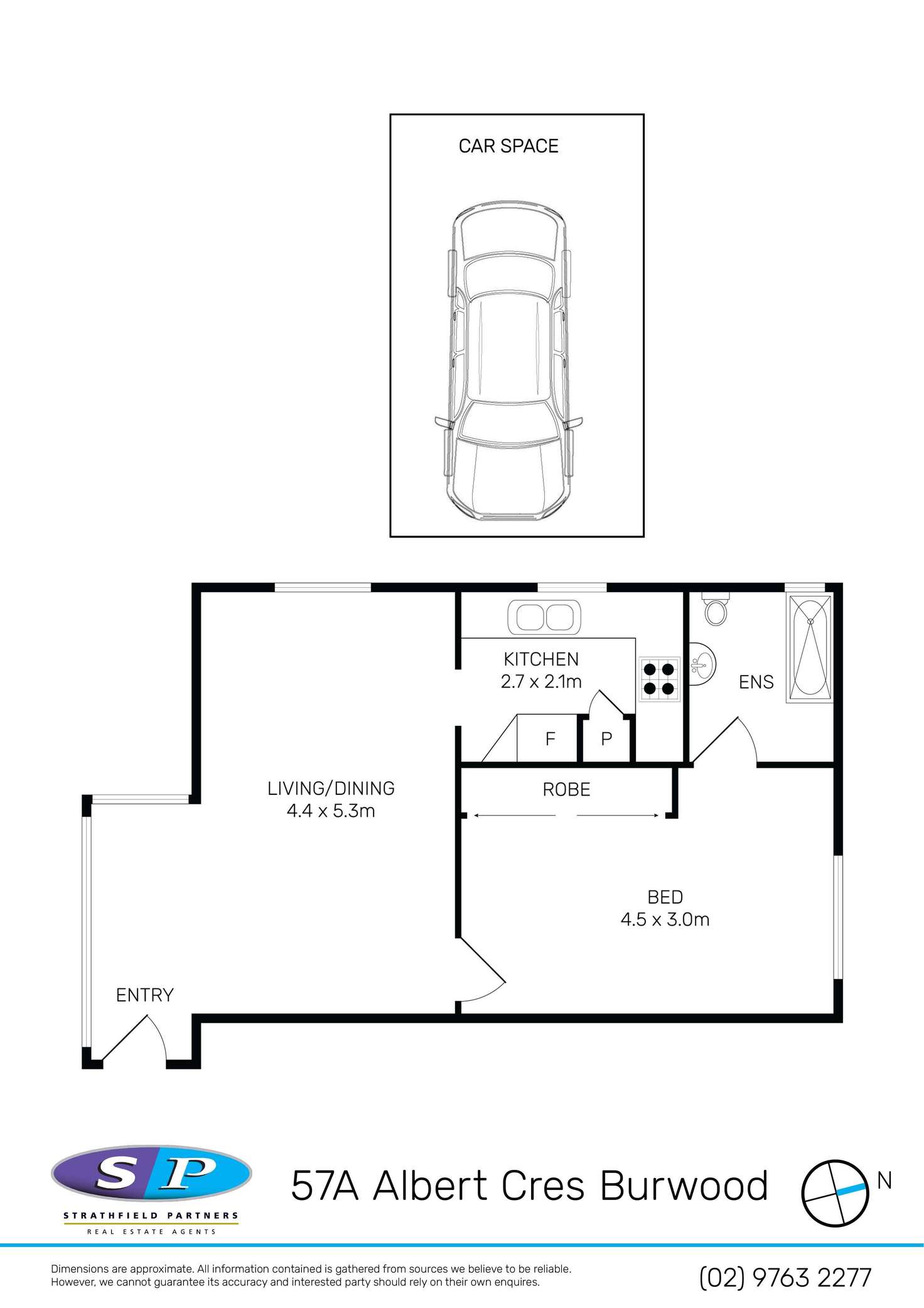 Floorplan of Homely apartment listing, 2/57A Albert Crescent, Burwood NSW 2134