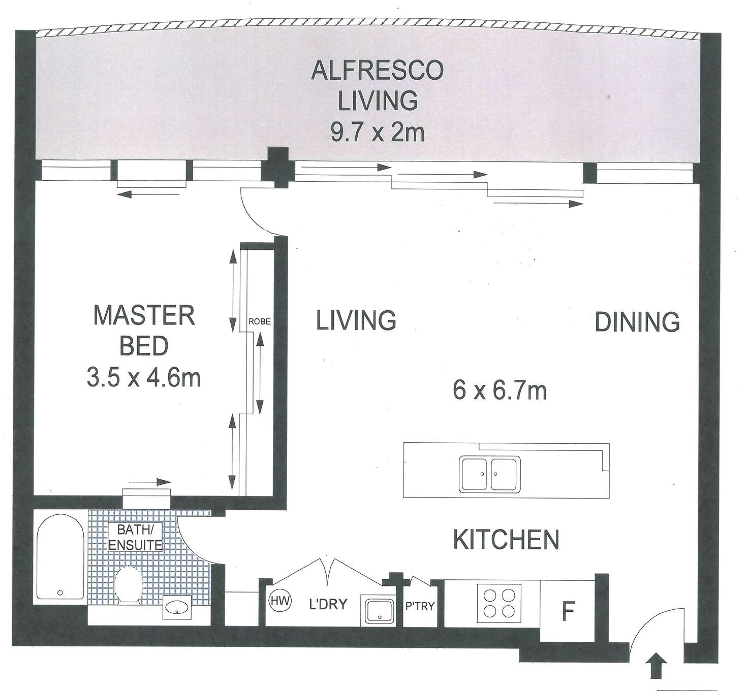 Floorplan of Homely apartment listing, Level 8/1086/18-20 Stuart Street, Tweed Heads NSW 2485