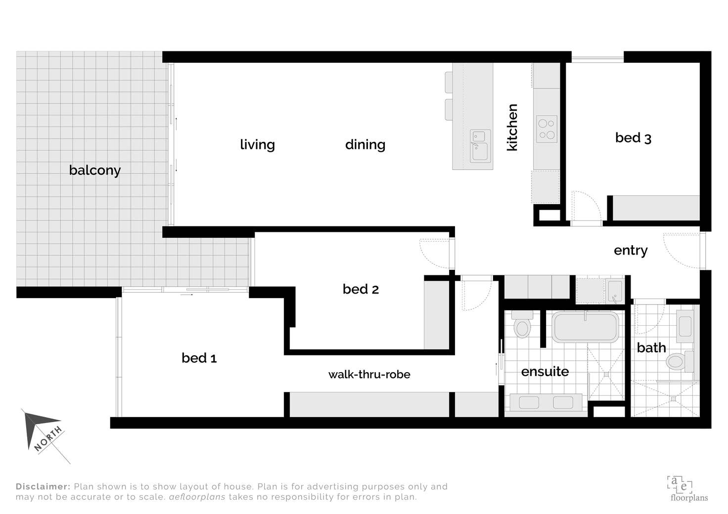 Floorplan of Homely apartment listing, 524/20 Anzac Park, Campbell ACT 2612