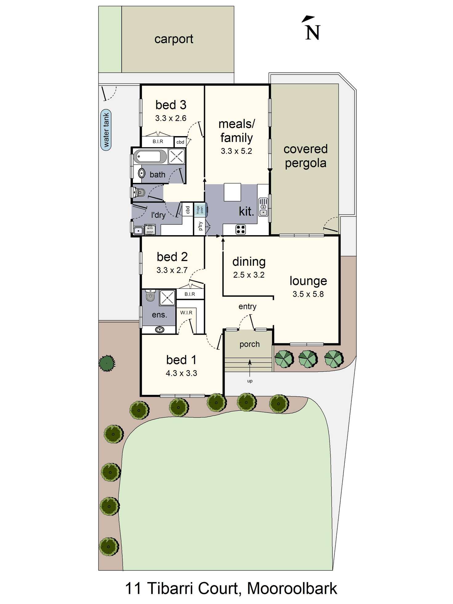 Floorplan of Homely house listing, 11 Tibarri Court, Mooroolbark VIC 3138