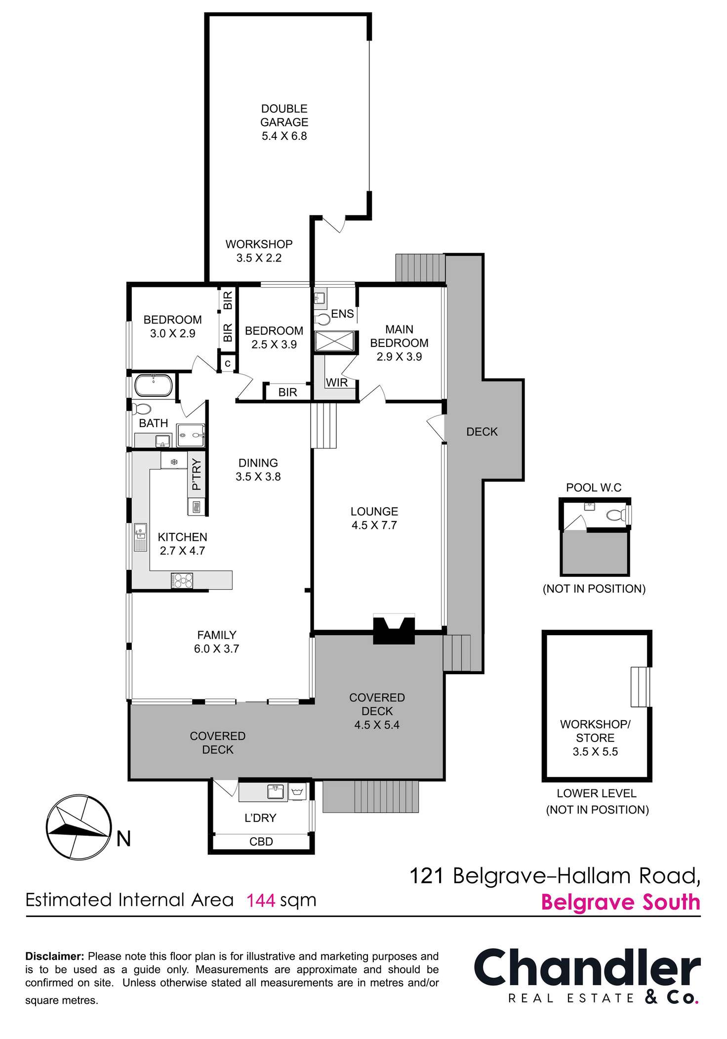 Floorplan of Homely house listing, 121 Belgrave - Hallam Road, Belgrave South VIC 3160