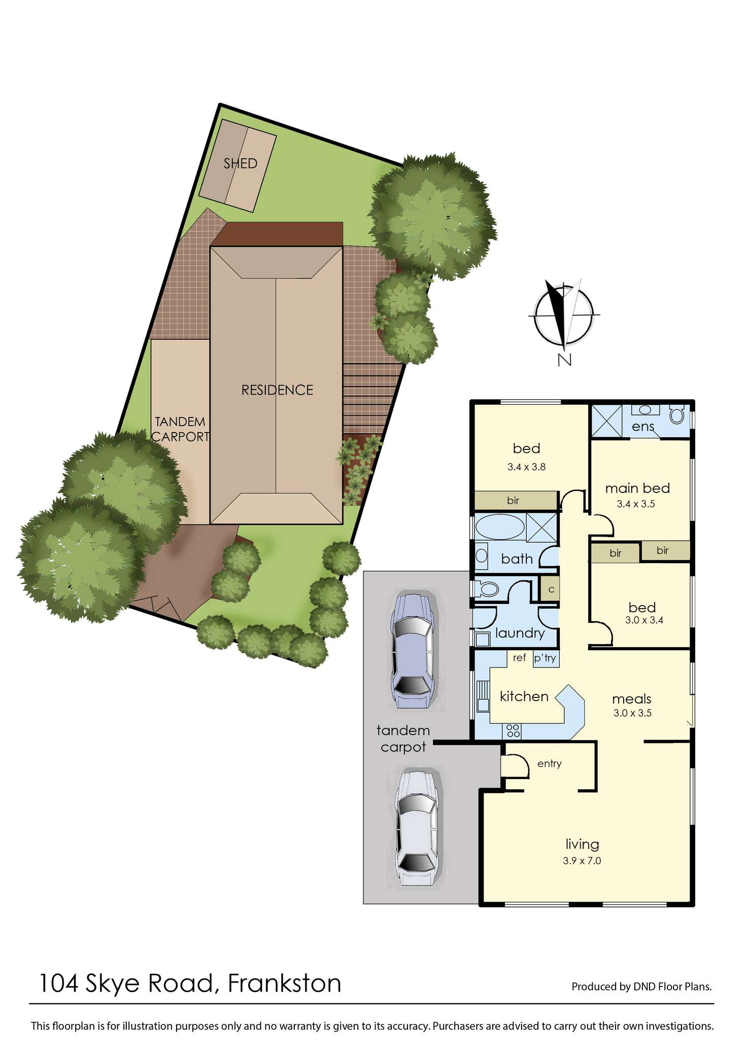 Floorplan of Homely house listing, 104 Skye Road, Frankston VIC 3199