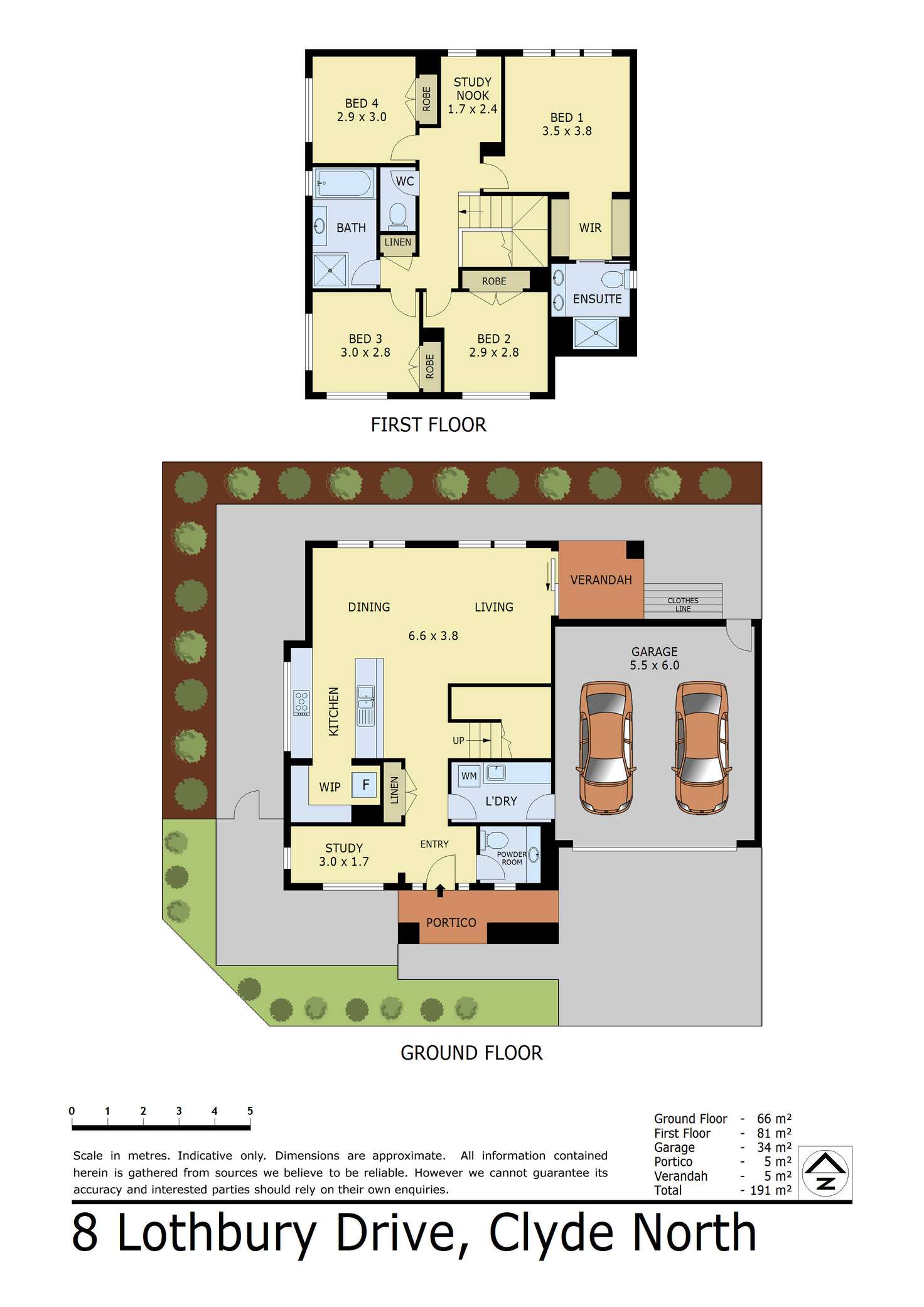 Floorplan of Homely house listing, 8 Lothbury Drive, Clyde North VIC 3978