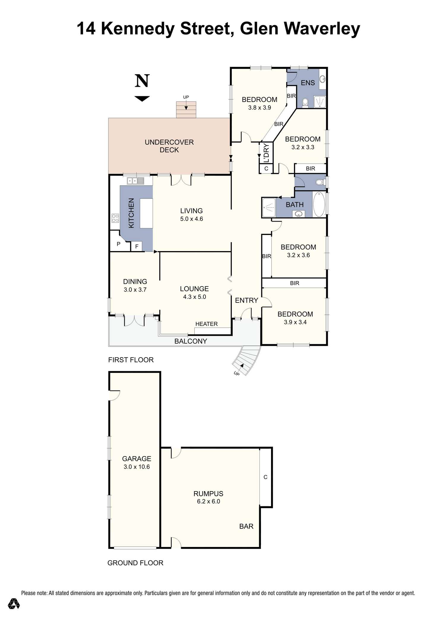 Floorplan of Homely house listing, 14 Kennedy Street, Glen Waverley VIC 3150