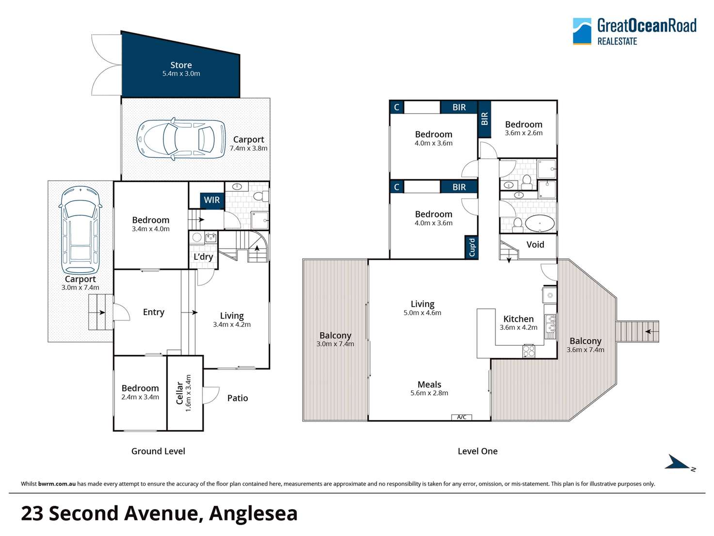 Floorplan of Homely house listing, 23 Second Avenue, Anglesea VIC 3230