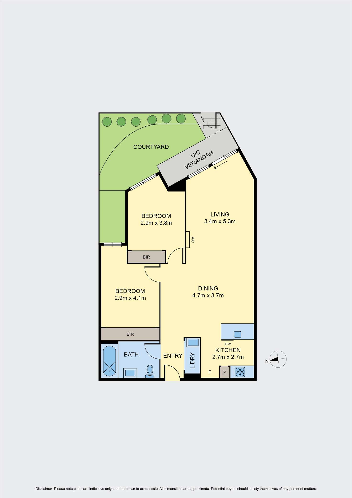 Floorplan of Homely apartment listing, 4/1 Duggan Street, Brunswick West VIC 3055