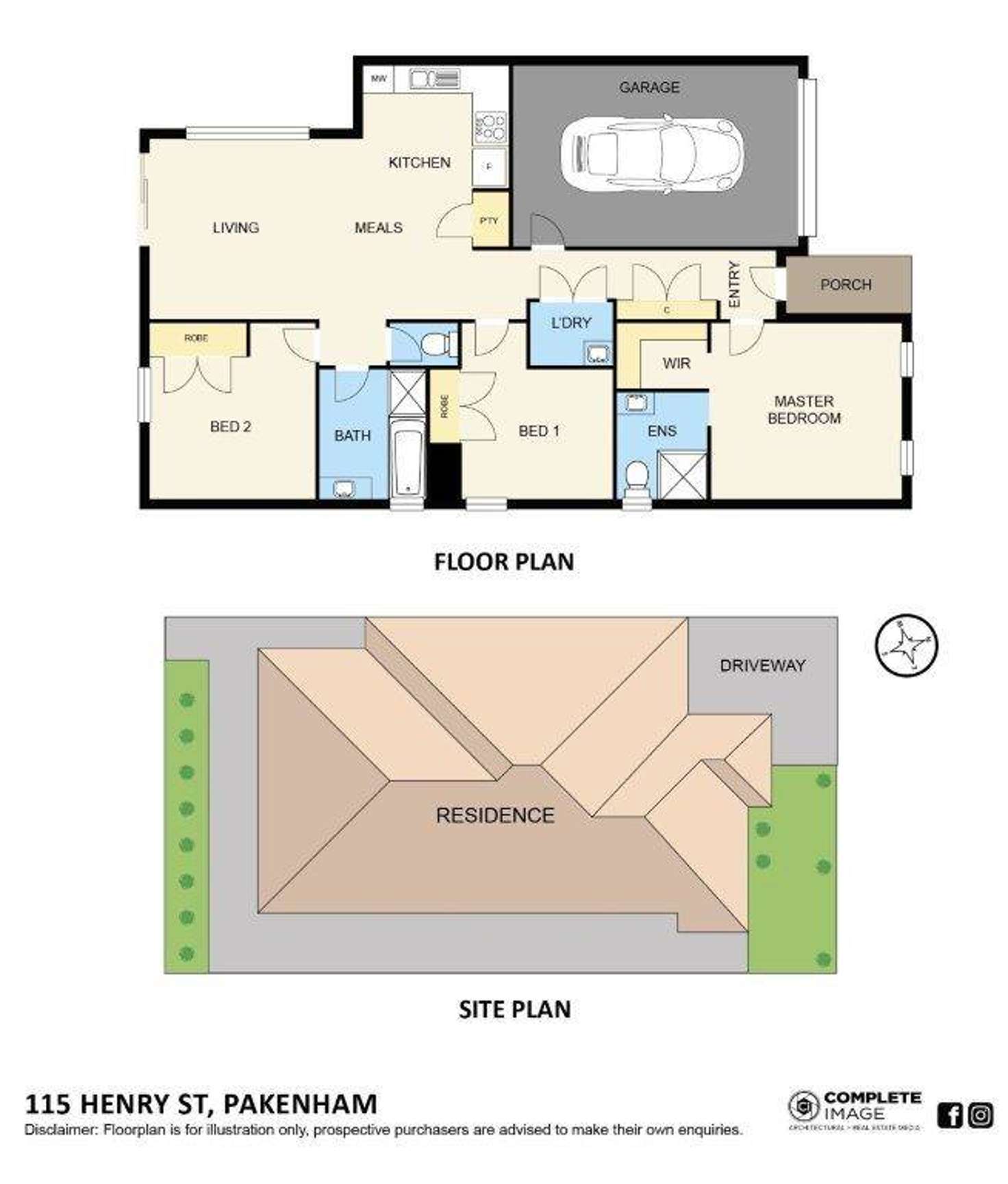 Floorplan of Homely house listing, 115 Henry Street, Pakenham VIC 3810