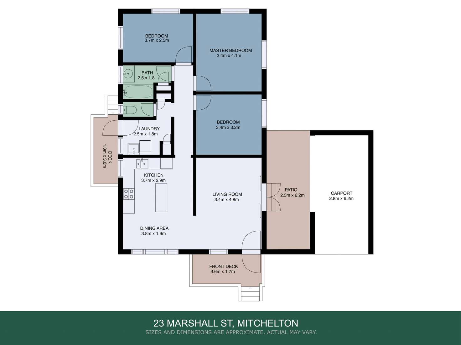 Floorplan of Homely house listing, 23 Marshall Street, Mitchelton QLD 4053