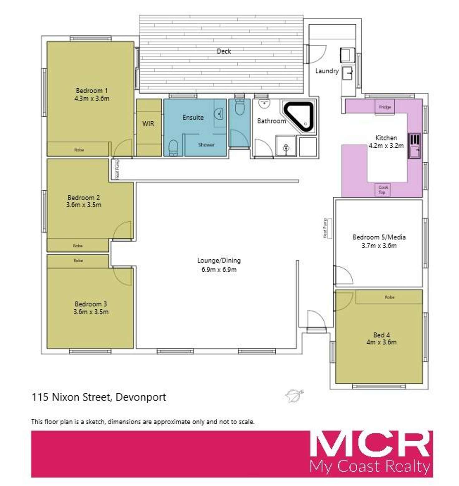 Floorplan of Homely house listing, 115 Nixon Street, Devonport TAS 7310