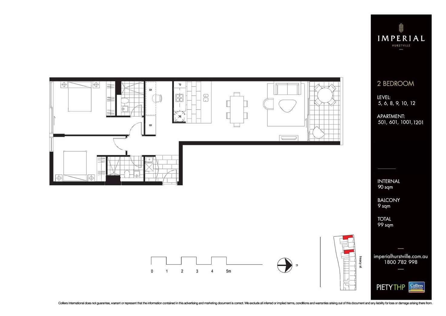Floorplan of Homely apartment listing, 601/23-31 Treacy Street, Hurstville NSW 2220