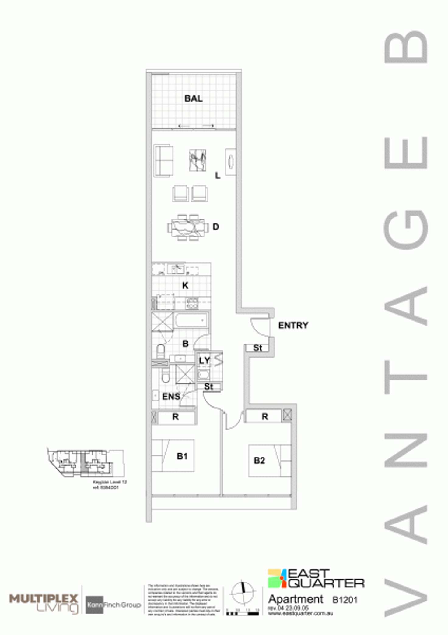 Floorplan of Homely apartment listing, B12.01/1 Jack Brabham Drive, Hurstville NSW 2220