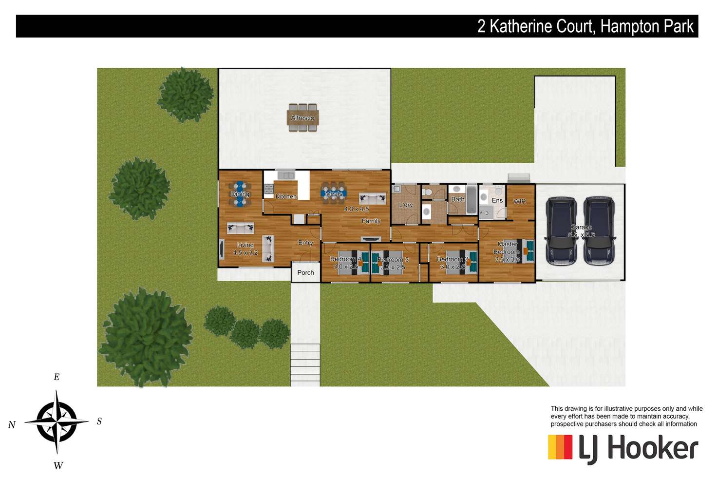 Floorplan of Homely house listing, 2 Katherine Court, Hampton Park VIC 3976