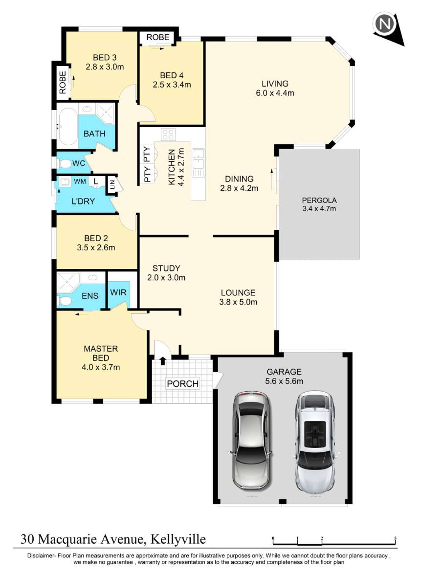 Floorplan of Homely house listing, 30 Macquarie Avenue, Kellyville NSW 2155