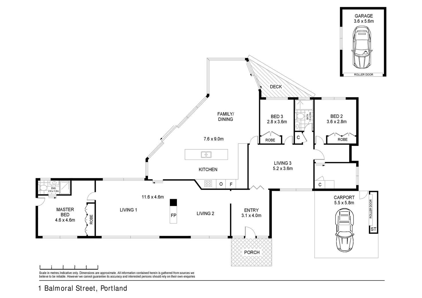 Floorplan of Homely house listing, 1 Balmoral Street, Portland VIC 3305