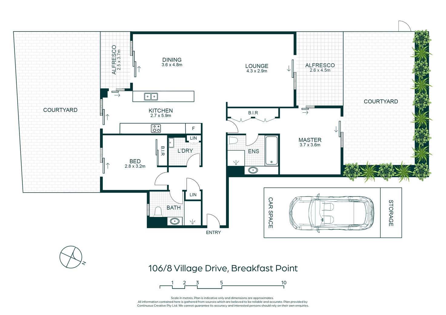Floorplan of Homely apartment listing, 106/8 Village Drive, Breakfast Point NSW 2137