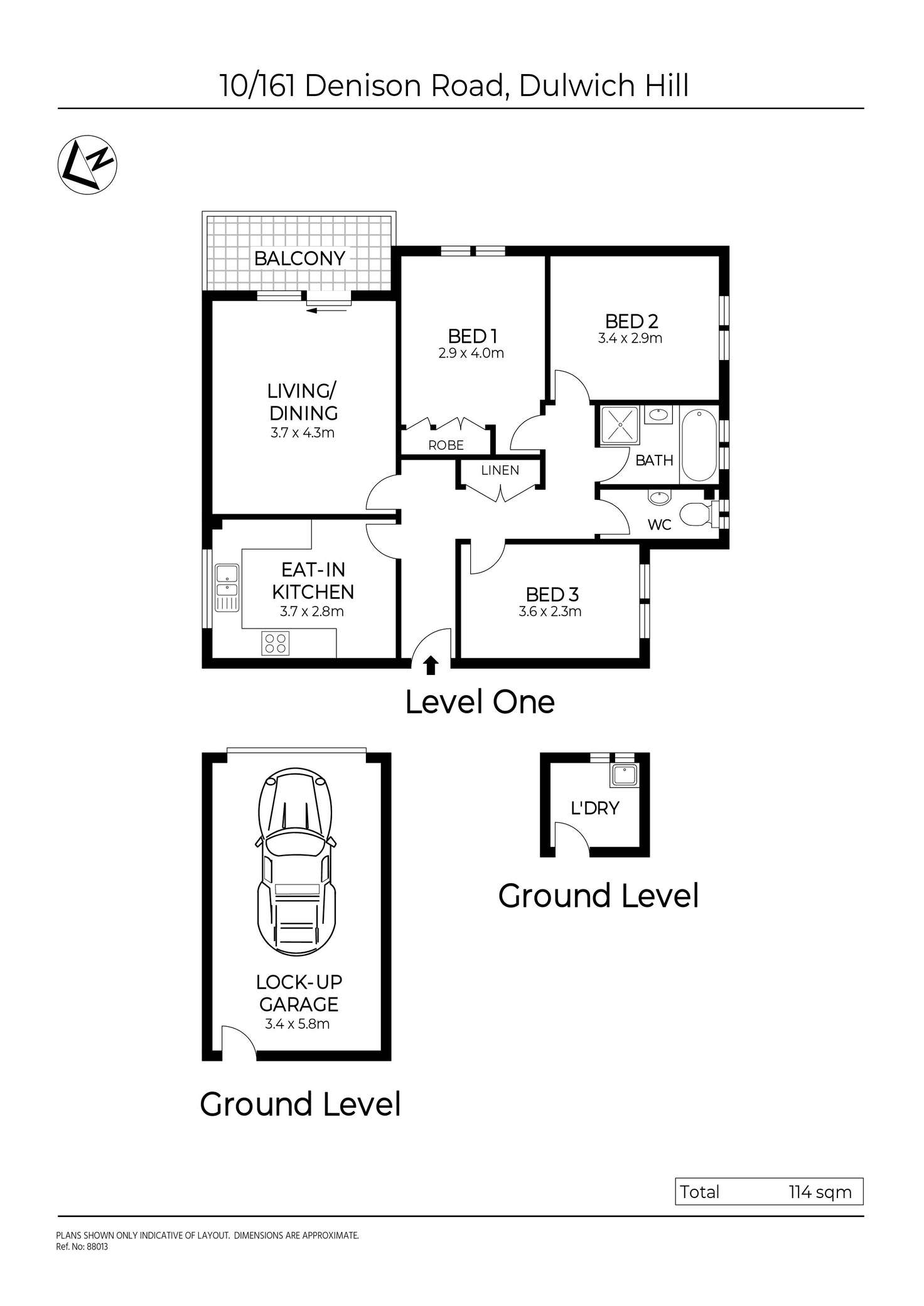 Floorplan of Homely apartment listing, 10/161 Denison Road, Dulwich Hill NSW 2203