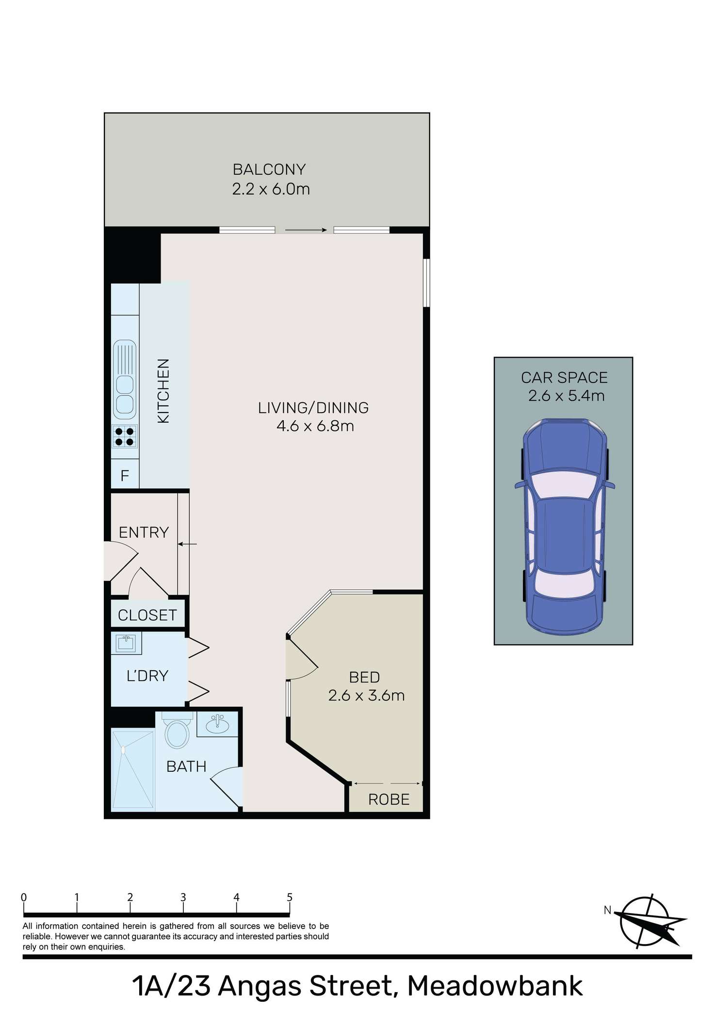 Floorplan of Homely apartment listing, 1A/23 Angas Street, Meadowbank NSW 2114