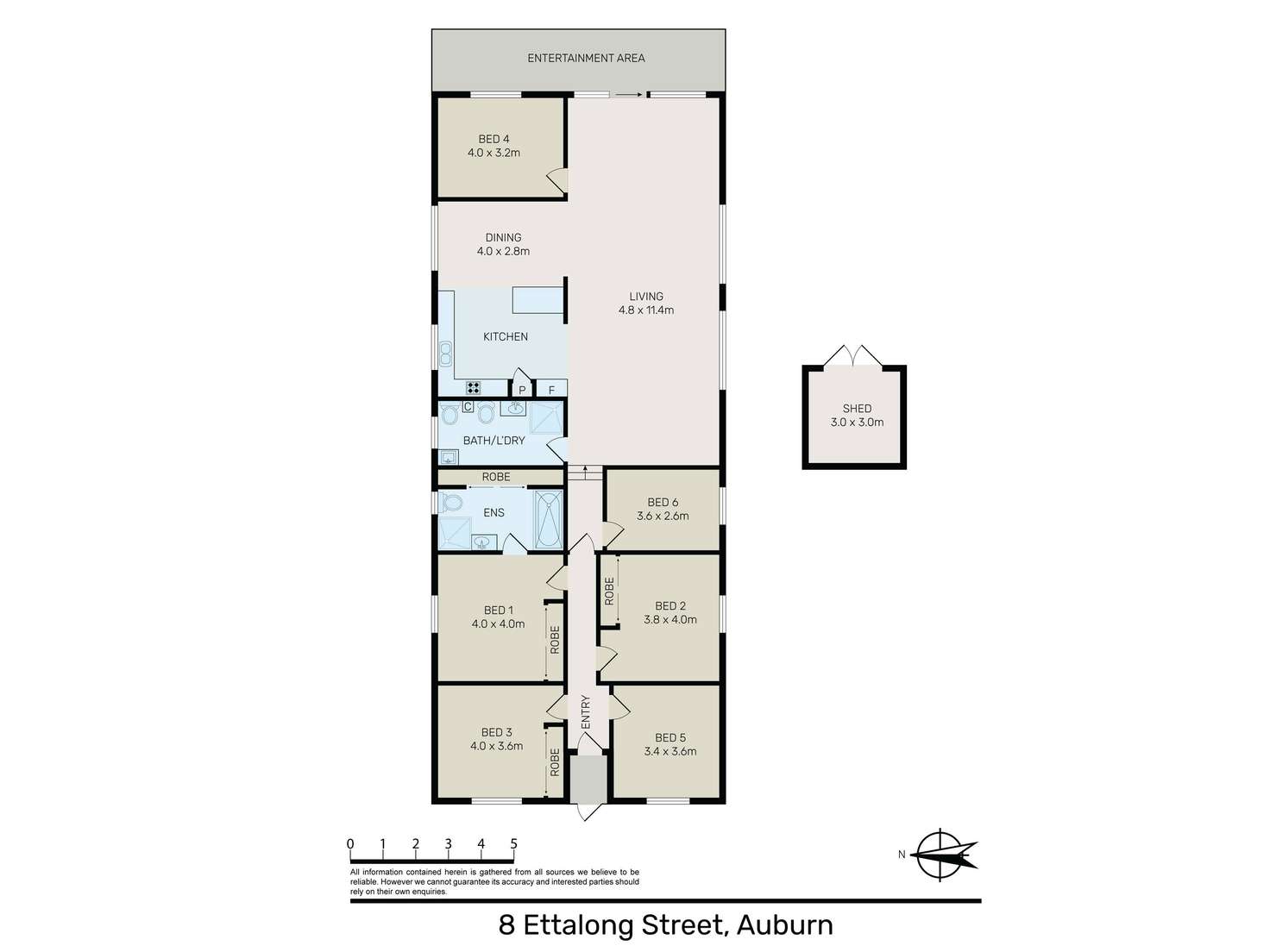 Floorplan of Homely house listing, 8 Ettalong Street, Auburn NSW 2144
